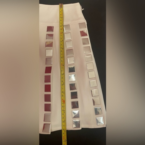 Endless Rose Woman’s Mirrored White Glam Skirt Size Small NWOT - Picture 5 of 10